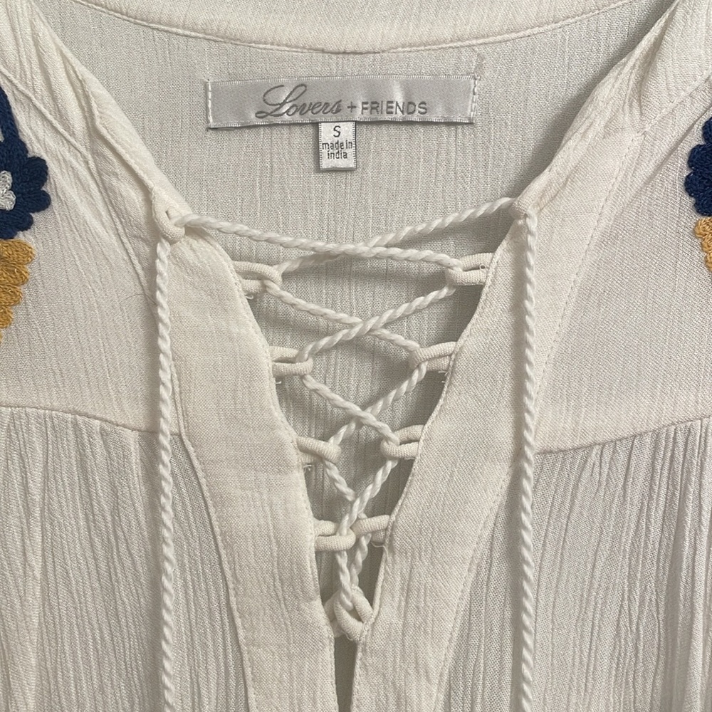 LOVERS + FRIENDS Embroidered Peasant Top - Picture 3 of 7